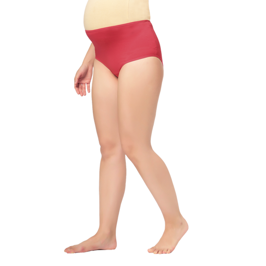 Mumchief High Waist Carrot Soft Cotton & Lycra Over The Belly Fit Maternity Panties For Women